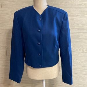 Pendleton wool cropped blazer jacket. Size M